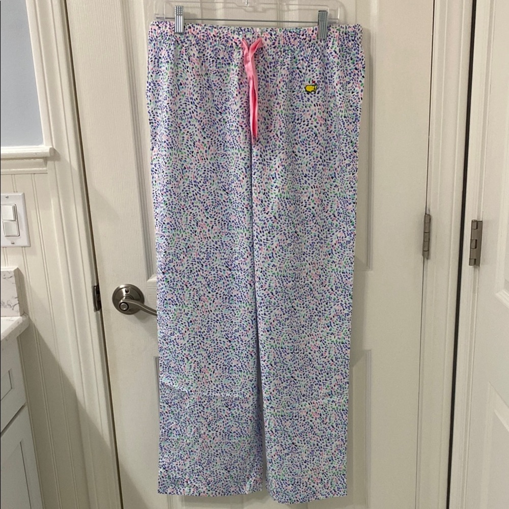 Women's Pastel Confetti Lounge Pajama Pants - Pink Drawstring
